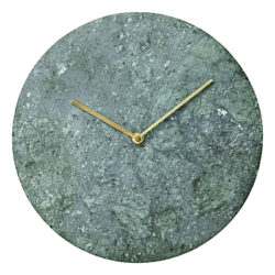 Menu Marble Clock, Dia. 30cm Green